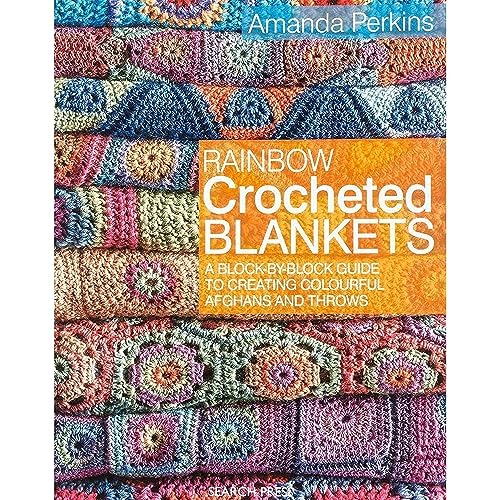 Book Cover Rainbow Crocheted Blankets