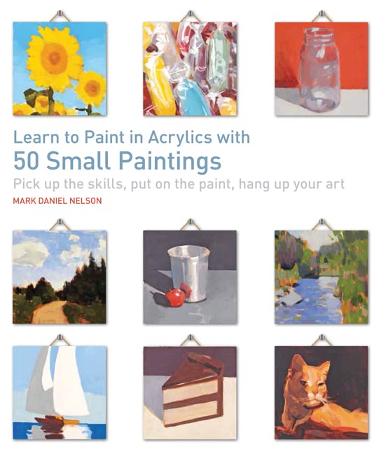 Book Cover Learn Paint Acrylics 50 Small Paintings