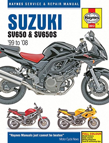 Suzuki SV650 & SV650S '99 to '08 (Haynes Service & Repair Manual)
