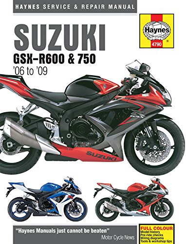 Suzuki GSX-R600 & 750 '06 to '09 (Haynes Service & Repair Manual)