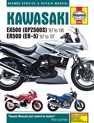 Kawasaki EX500 (GPZ500S) '87 to '08 ER500 (ER-5) '97 to '07 (Haynes Service & Repair Manual)
