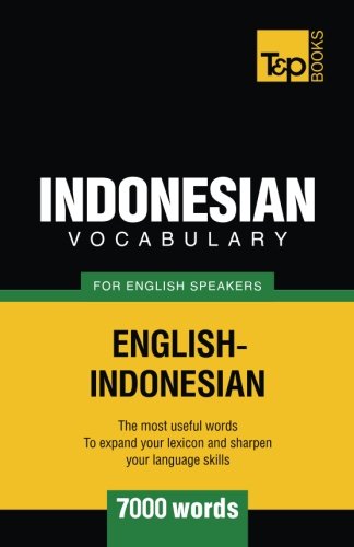 Book Cover Indonesian vocabulary for English speakers - 7000 words