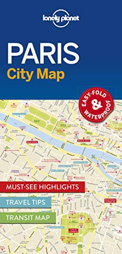 Book Cover Lonely Planet Paris City Map