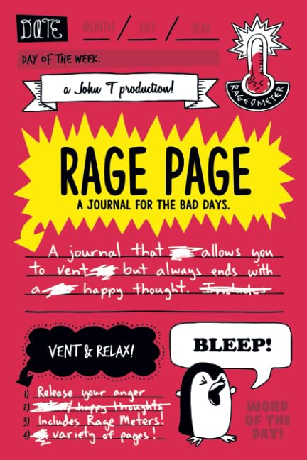Book Cover Rage Page: A Journal for the Bad Days