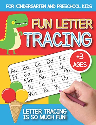 Book Cover Fun Letter Tracing: For Kindergarten and Preschool Kids | Uppercase and Lowercase