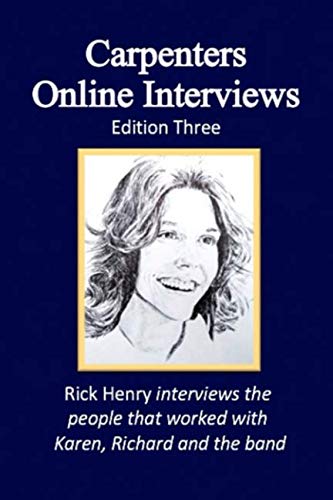 Book Cover Carpenters Online Interviews Edition Three