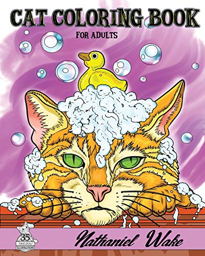 Book Cover Cat Coloring Book For Adults: Domestic Cats - Exotic Cats - Fantasy Cats