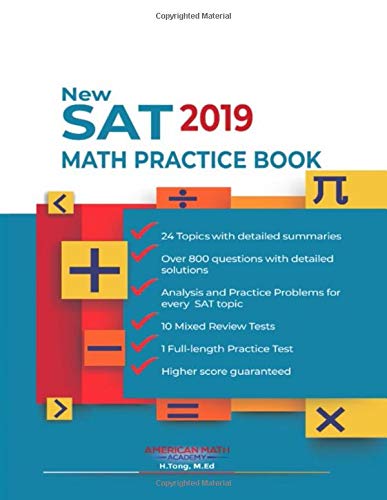 Book Cover New SAT 2019 Math Practice Book