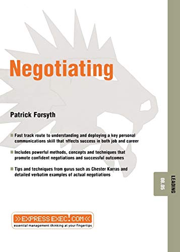 Book Cover Negotiating: Leading 08.05 (Express Exec)