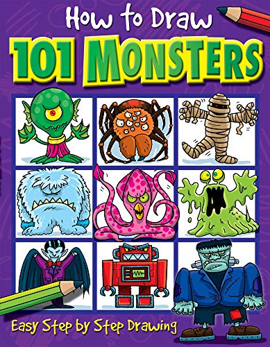 Book Cover How to Draw 101 Monsters: Easy Step-by-step Drawing (How to draw)
