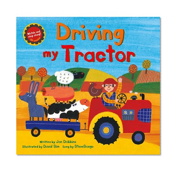 Book Cover Driving My Tractor PB w CDEX (A Barefoot Singalong)