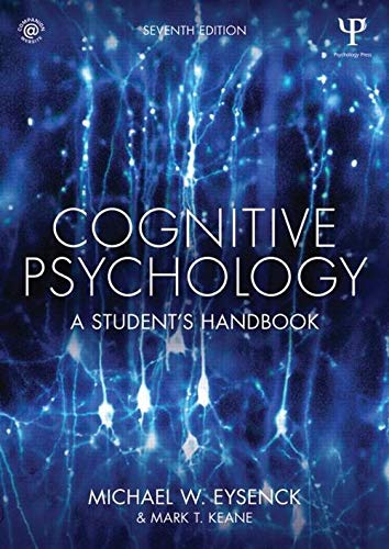 Book Cover Cognitive Psychology: A Student's Handbook