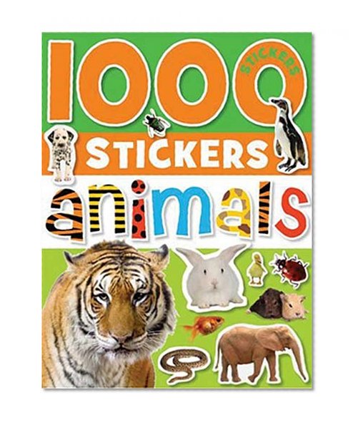 Book Cover 1000 Stickers - Animals