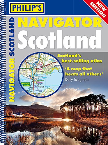 Book Cover Philip's Navigator Scotland: (A4 Spiral binding)
