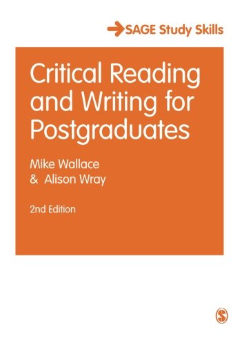 Book Cover Critical Reading and Writing for Postgraduates (SAGE Study Skills Series)