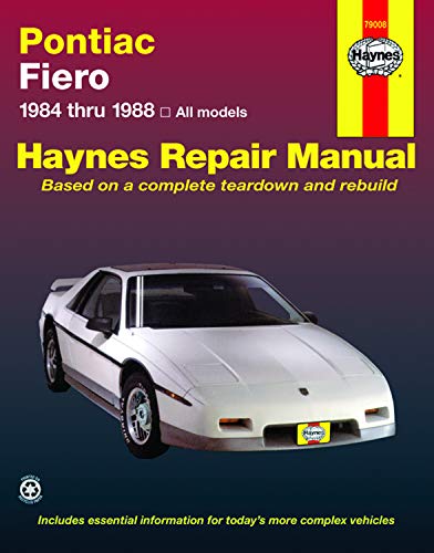 Book Cover Pontiac Fiero (84-88) Haynes Repair Manual (Haynes Manuals)