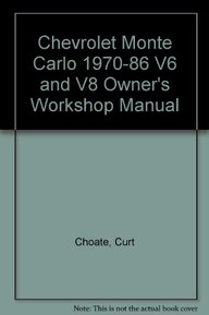 Chevrolet Monte Carlo V6, V8 & Turbo 70-88 (Owners workshop manual)