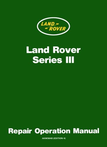 Book Cover Land Rover Series 3 WSM: Repair Operation Manual