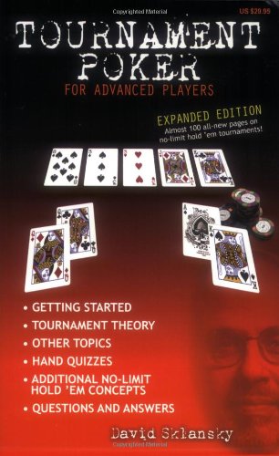 Book Cover Tournament Poker for Advanced Players: Expanded Edition