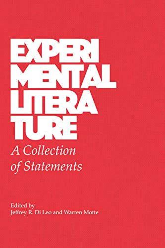 Book Cover Experimental Literature: A Collection of Statements (Journal of Experimental Fiction)