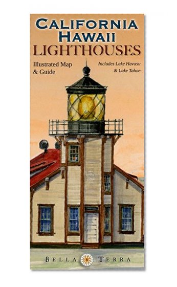 California & Hawaii Lighthouses Map - Illustrated Guide