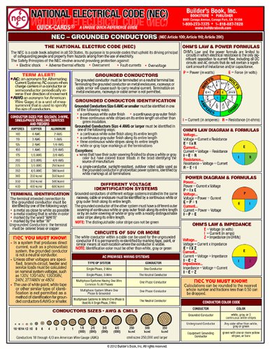 Book Cover Quick-Card: 2011 National Electrical Code (NEC)