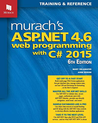 Book Cover Murach's ASP.NET 4.6 Web Programming with C# 2015