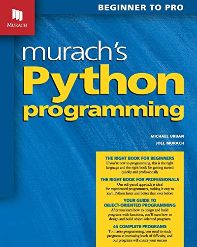 Book Cover Murach's Python Programming