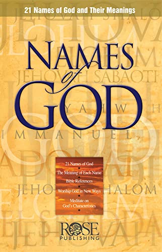 Book Cover Names of God: 21 Names of God and Their Meanings