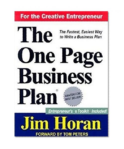 Book Cover The One Page Business Plan for the Creative Entrepreneur