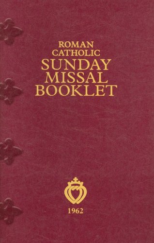 Book Cover Roman Catholic Sunday Missal Booklet - 1962, Tridentine Rite