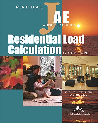 Book Cover Residential Load Calculation Manual JÂ®, Abridged Edition