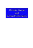 Divinity Course and General Collectanea
