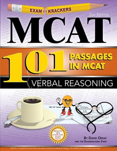Book Cover Examkrackers 101 Passages in MCAT Verbal Reasoning
