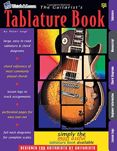 Book Cover The Guitarist's Tablature Book - Blank Guitar Tab Paper