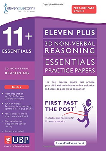 11+ Essentials 3D Non Verbal Reasoning for CEM: Book 2 (First Past the Post)
