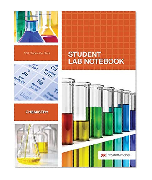 Book Cover Student Lab Notebook: 100 Top Bound Carbonless Duplicate Sets