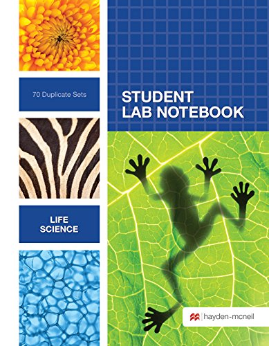 Book Cover Life Sciences Student Lab Notebook: 70 Carbonless Duplicate Sets