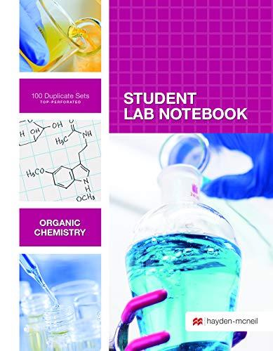Book Cover Organic Chemistry Student Lab Notebook: 100 Carbonless Duplicate Sets. Top sheet perforated
