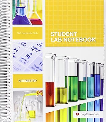 Book Cover Student Lab Notebook: 100 Spiral Bound duplicate pages(Package may vary)