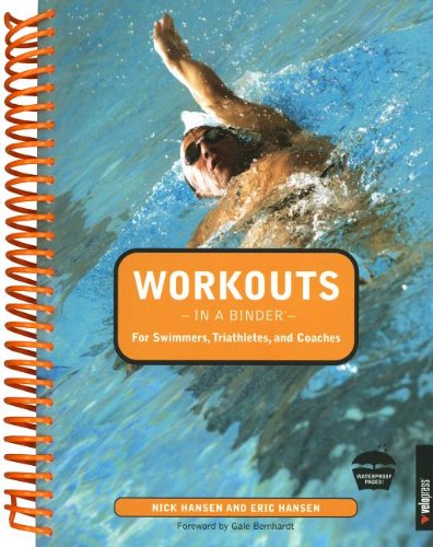 Book Cover Workouts in a Binder for Swimmers, Triathletes, and Coaches