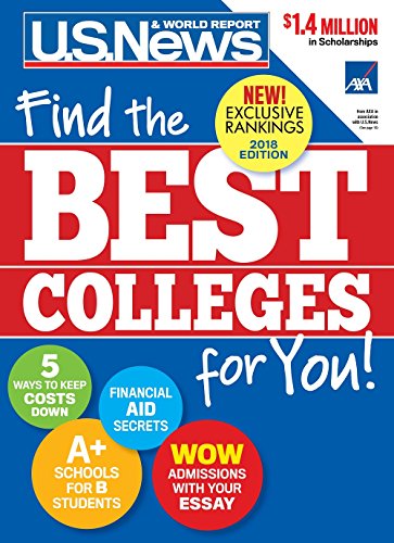 Book Cover Best Colleges 2018: Find the Best Colleges for You!
