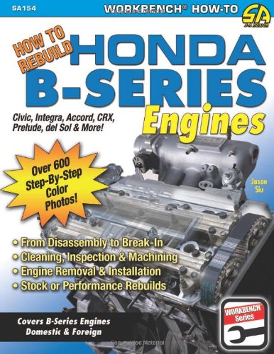 Book Cover How to Rebuild Honda B-Series Engines