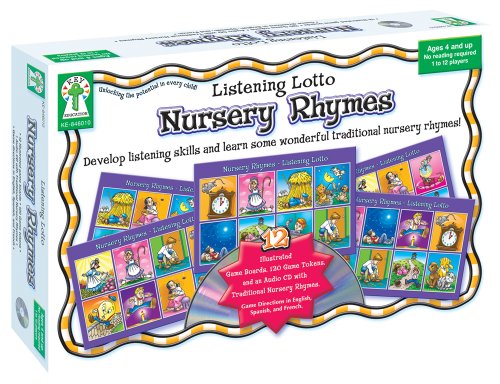 Book Cover Listening Lotto: Nursery Rhymes Educational Board Game