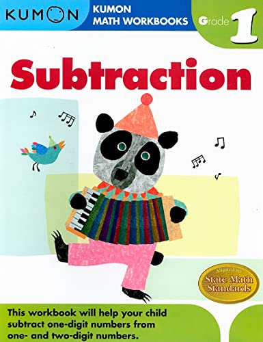 Book Cover Grade 1 Subtraction (Kumon Math Workbooks)