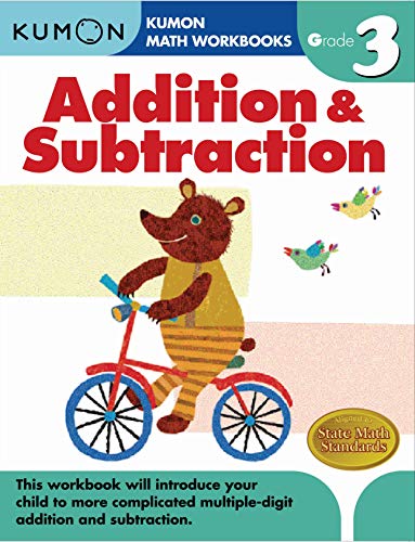 Book Cover Grade 3 Addition & Subtraction (Kumon Math Workbooks)