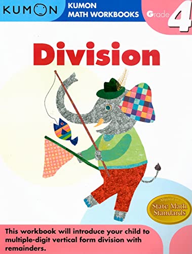 Book Cover Grade 4 Division (Kumon Math Workbooks)