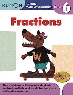 Book Cover Grade 6 Fractions (Kumon Math Workbooks)
