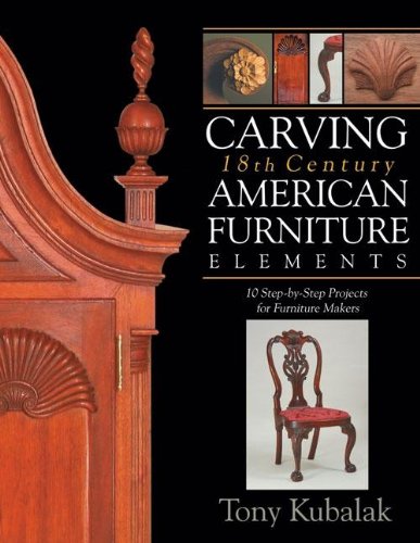Book Cover Carving 18th Century American Furniture Elements: 10 Step-By-Step Projects for Furniture Makers
