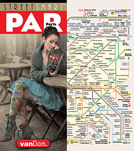 Book Cover StreetSmart Paris Map by VanDam - City Street Map of Paris, France - Laminated folding pocket size city travel and Metro map with all attractions, sights and hotels (2020 English and French Edition)